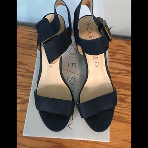 Sole Society Blue Heels. 9 1/2 M